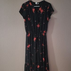 GAP Flowy floral maxi dress, size XS